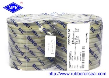 DINGZING Kauçuk Toz Keçesi ME-1N 100×114×8 TPU/8L95+SPCC Bej 95A Ağır Hizmet Tipi Toz Keçesi